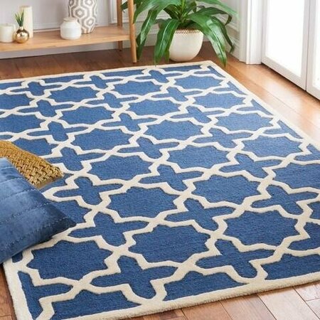 Safavieh Cambridge Square Rugs, Navy Blue and Ivory - 4 x 4 ft. CAM125G-4SQ